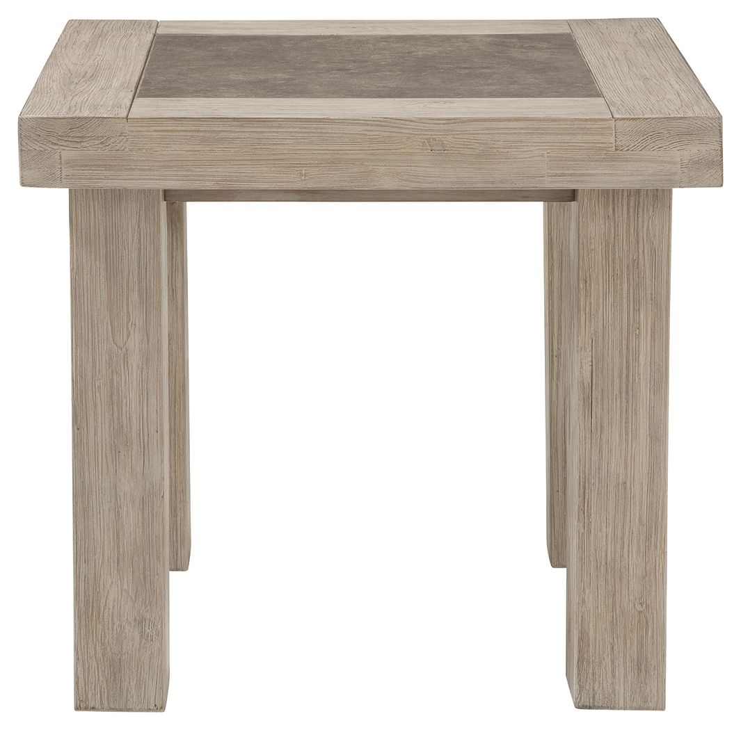 Hennington - Light Brown - Rectangular End Table