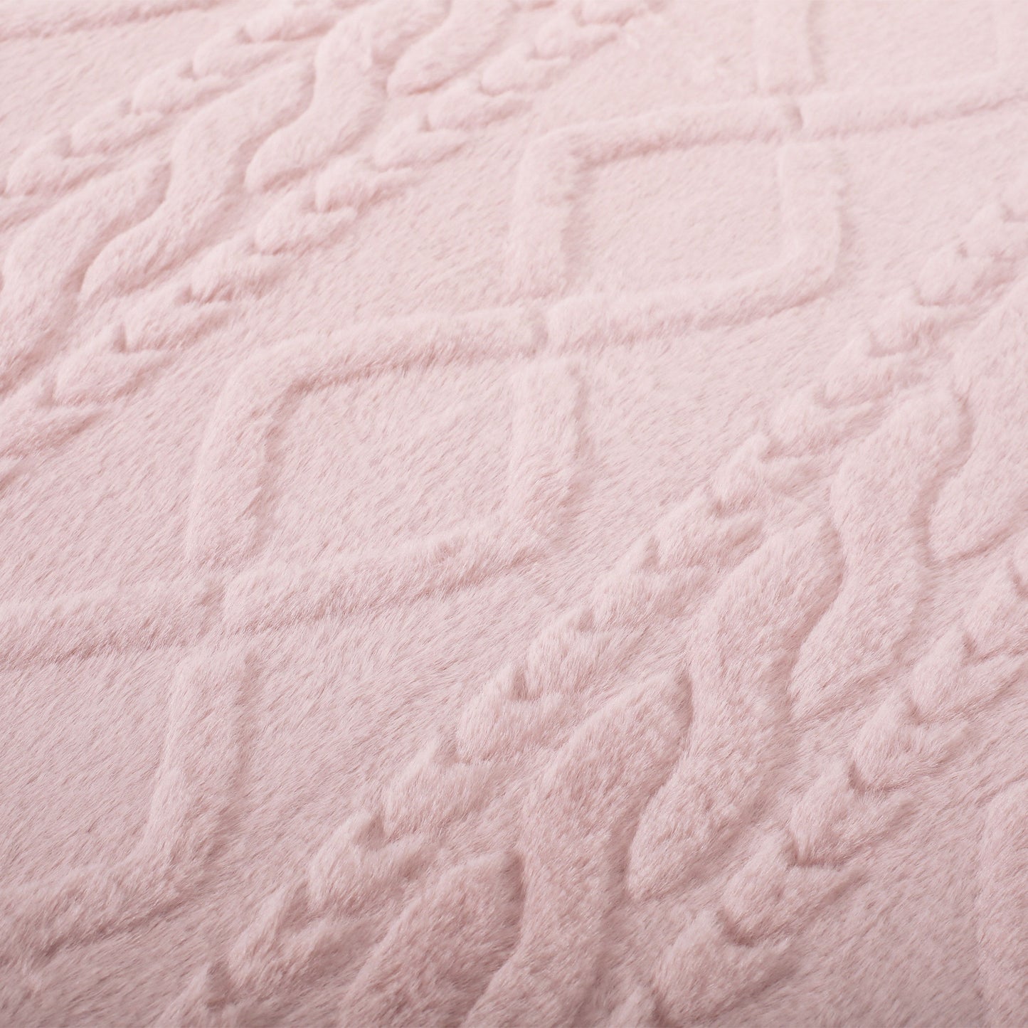 Throw BlankeT-Pink - Faux Fur