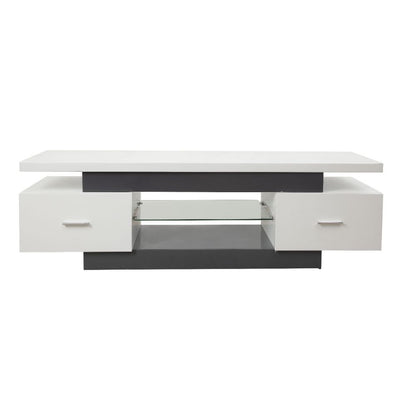 TV Stand - White / Gray