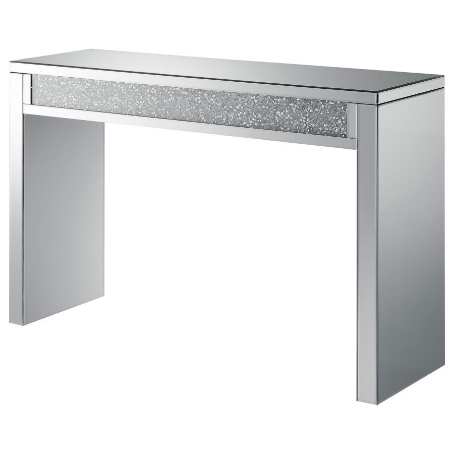 Gillian - Mirrored Acrylic Entryway Console Table - Silver