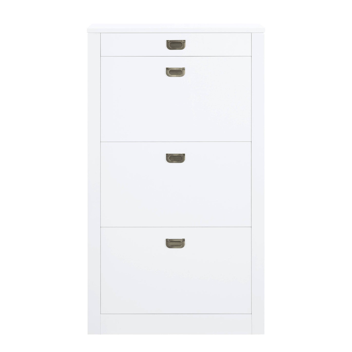 ACME Pagan Shoe Cabinet in White High Gloss Finish AC00744