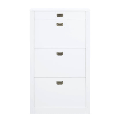 ACME Pagan Shoe Cabinet in White High Gloss Finish AC00744