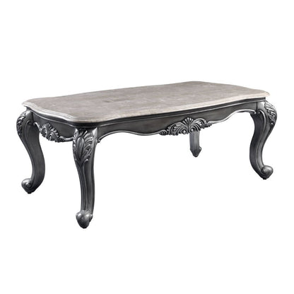 Ariadne - Coffee Table - Marble & Platinum