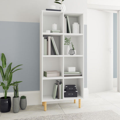 Iko Tall Vertical Eight Cubbie Shelving Unit - White