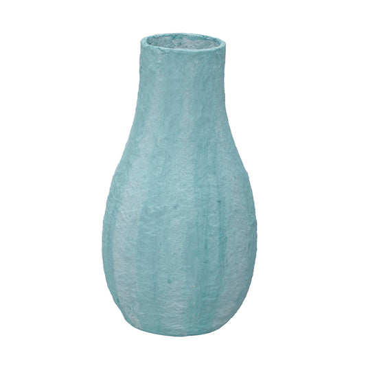 Cotton Mache - Blue Vase - Cloudy