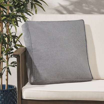 Tash Square Pillow - Charcoal