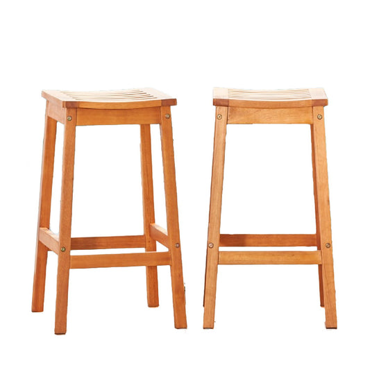 Wood Patio Dining Stool - Natural