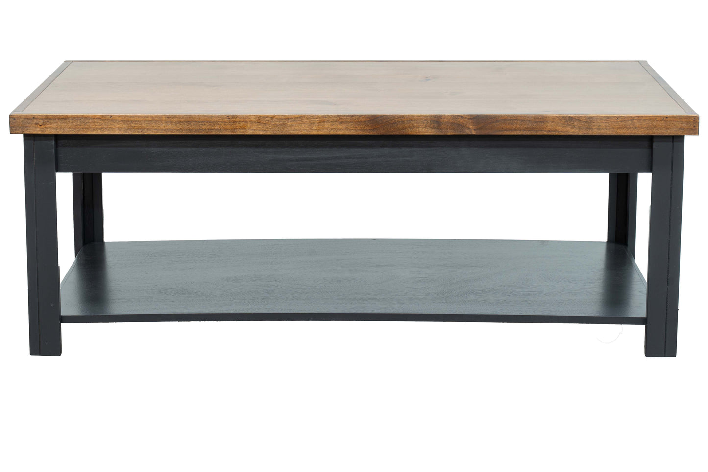 Essex - 48" Coffee Table - Black And Whiskey