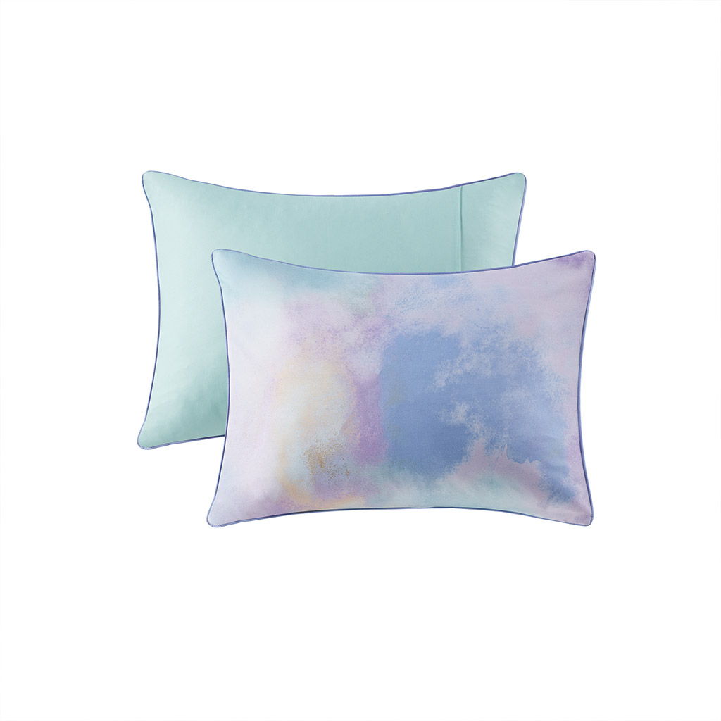 Cassiopeia Watercolor Tie Dye Printed Duvet Cover Set