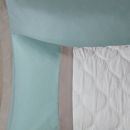 8 Piece Comforter Set, Seafoam