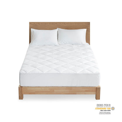 Anti-Microbial Mattress Pad, White