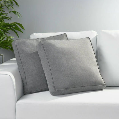 Tash Square Pillow - Gray