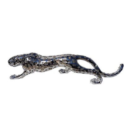 Ambrose Diamond Encrusted Chrome Plated Panther (40" X 8"W X 10"H)