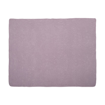 Embroidered Throw - Purple