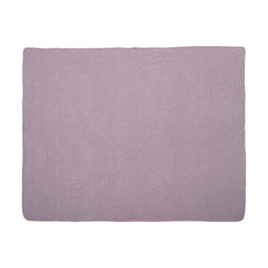 Embroidered Throw - Purple