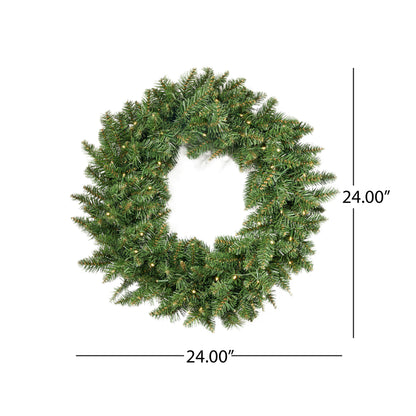 Christmas Wreath - Pre - LiT-Green