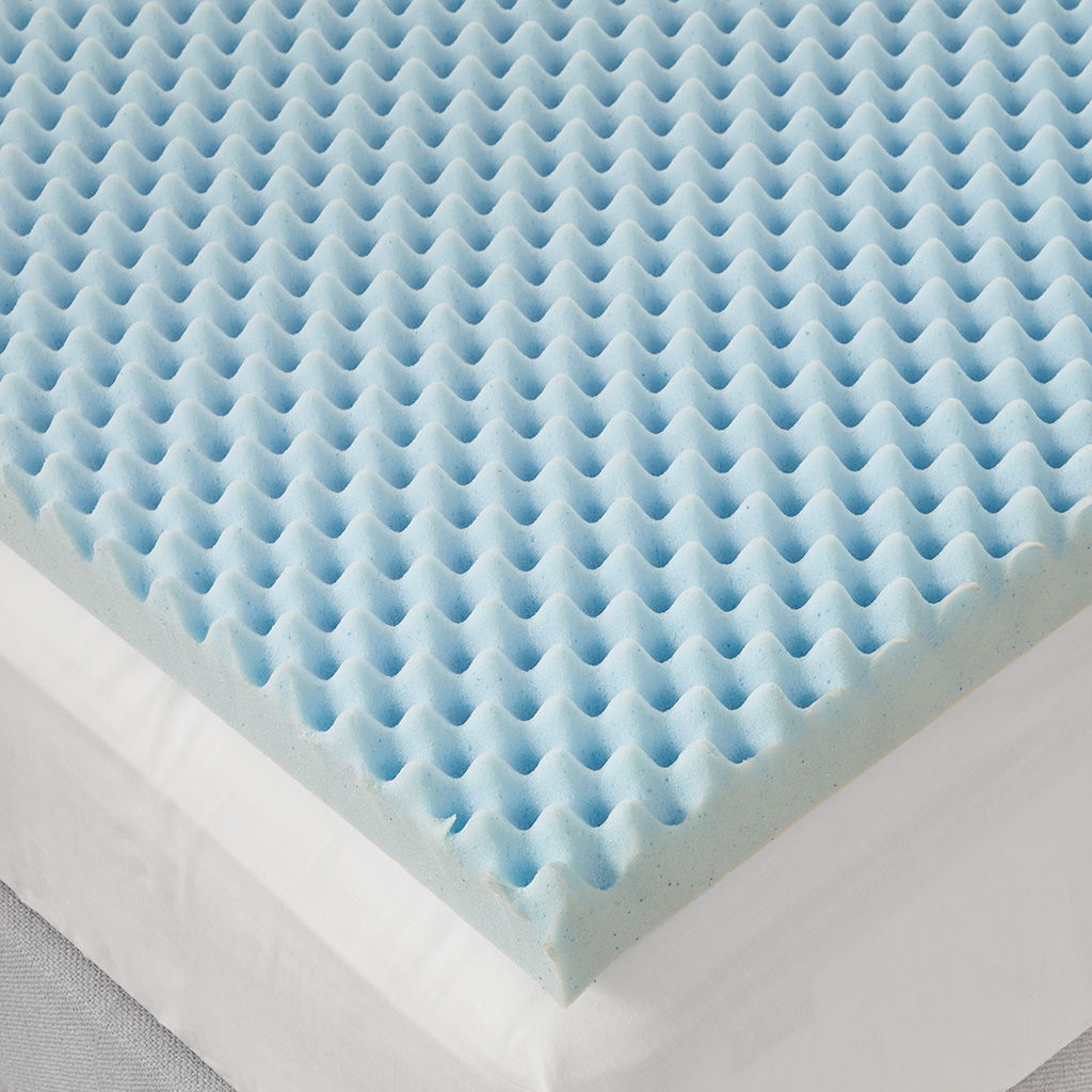 Comfort Reversible Hypoallergenic Cooling Mattress Topper All Season - Blue