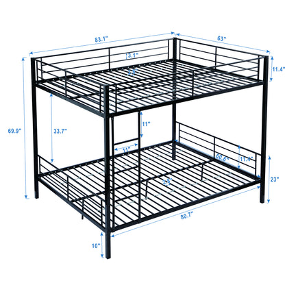 METAL BUNK BED BLACK