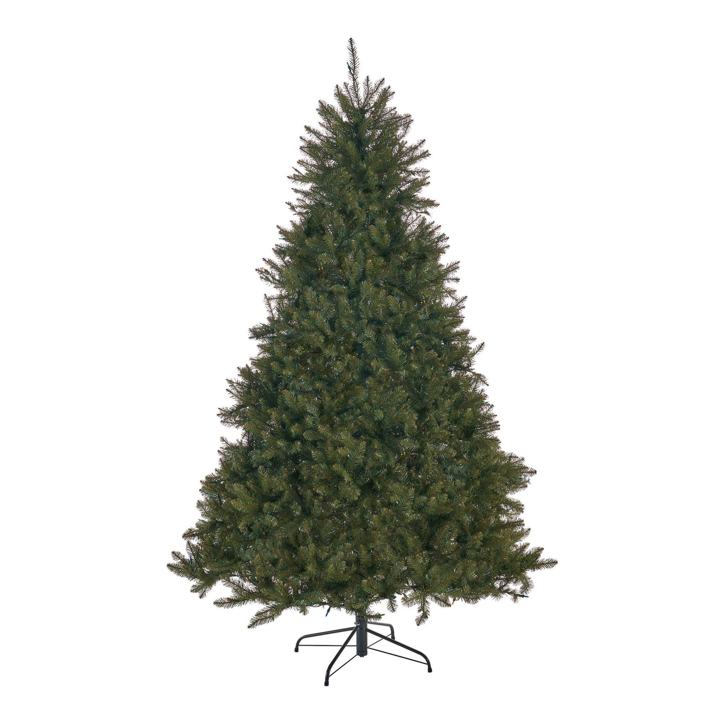 7.5’ Dunhill Hinged Tree With 750 Multi Lights - Ul - Green