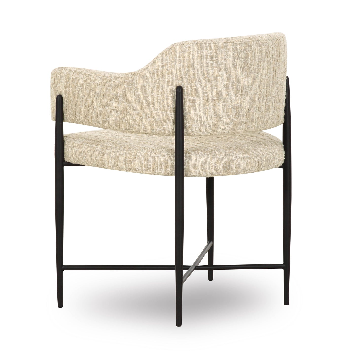 Sezanne - Textured Boucle Dining Chair - Cream