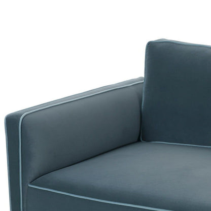 Willow - Modular Loveseat - Misty Blue