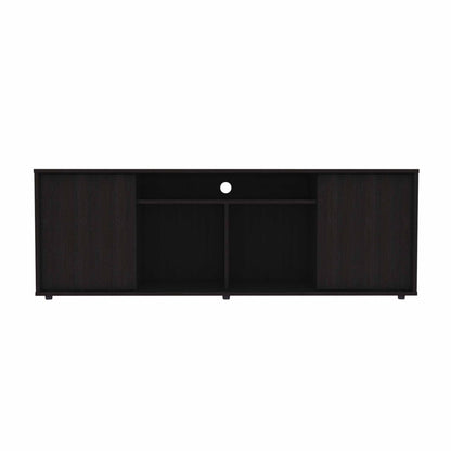 Tv Stand Media Center With Two Cabinets - Black