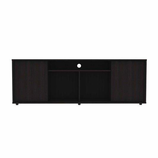 Tv Stand Media Center With Two Cabinets - Black