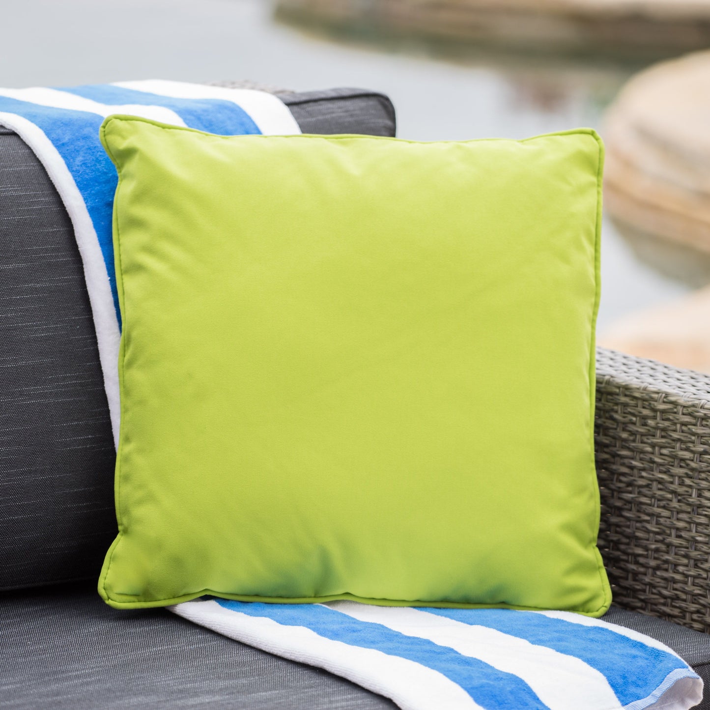 Coronado Square Pillow - Green