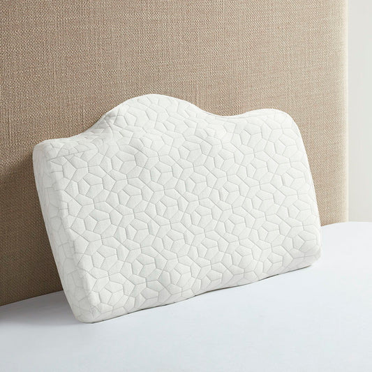 Cooling Gel Pad Contour Foam Pillow With Removable Rayon From Bamboo / Poly Cover