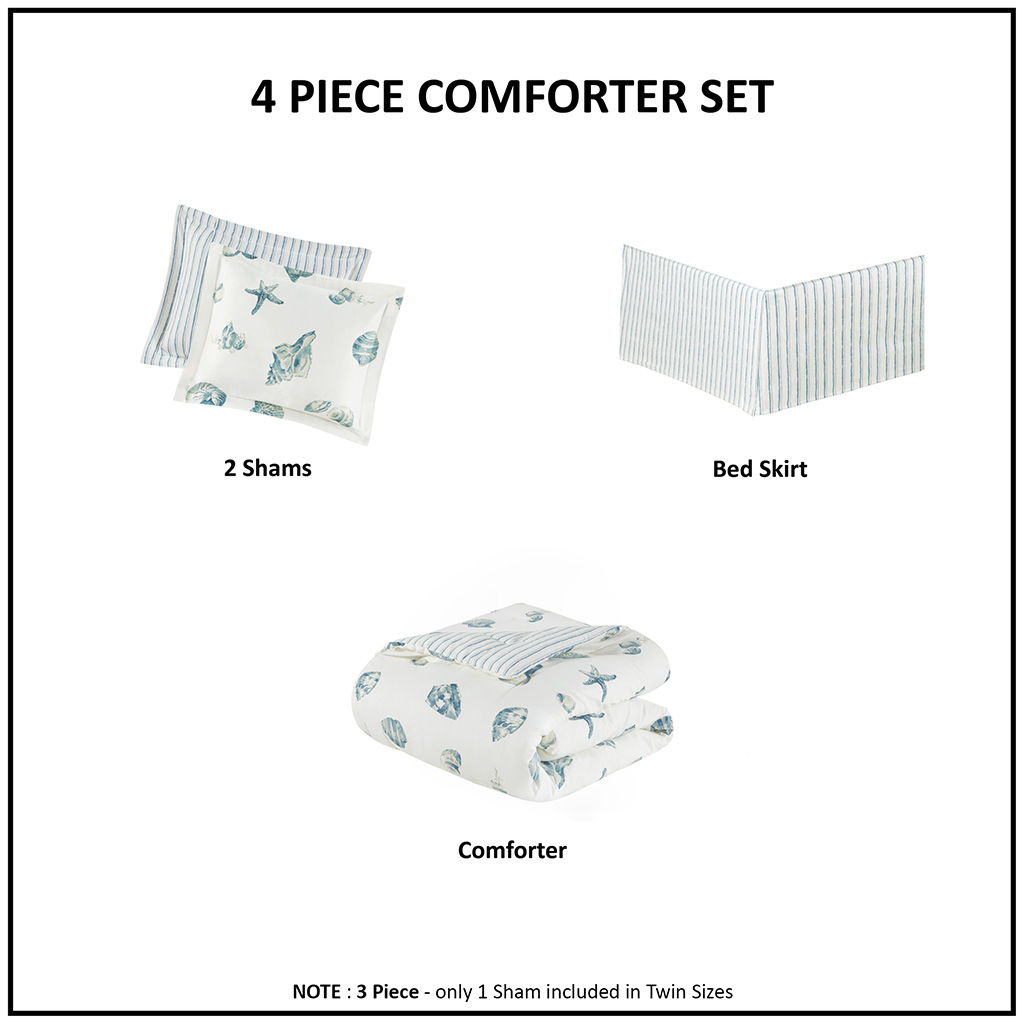 Comforter Set In Blue