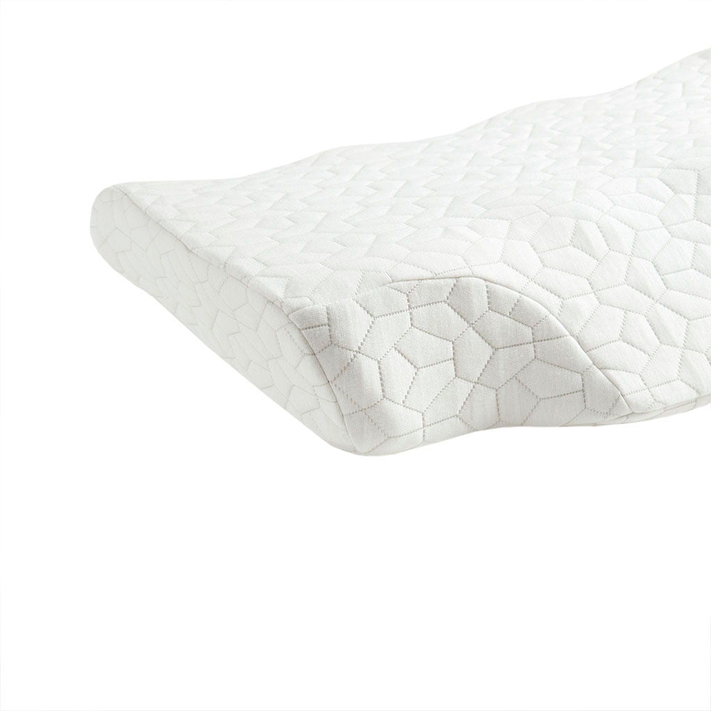 Cooling Gel Pad Contour Foam Pillow With Removable Rayon From Bamboo / Poly Cover