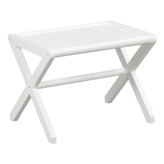 Backless Bar Chair - White