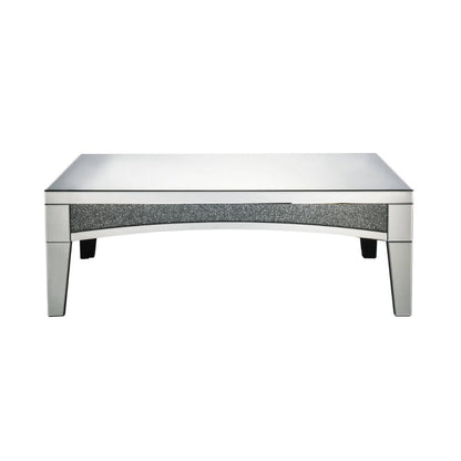 Nowles - Coffee Table - Mirrored & Faux Stones