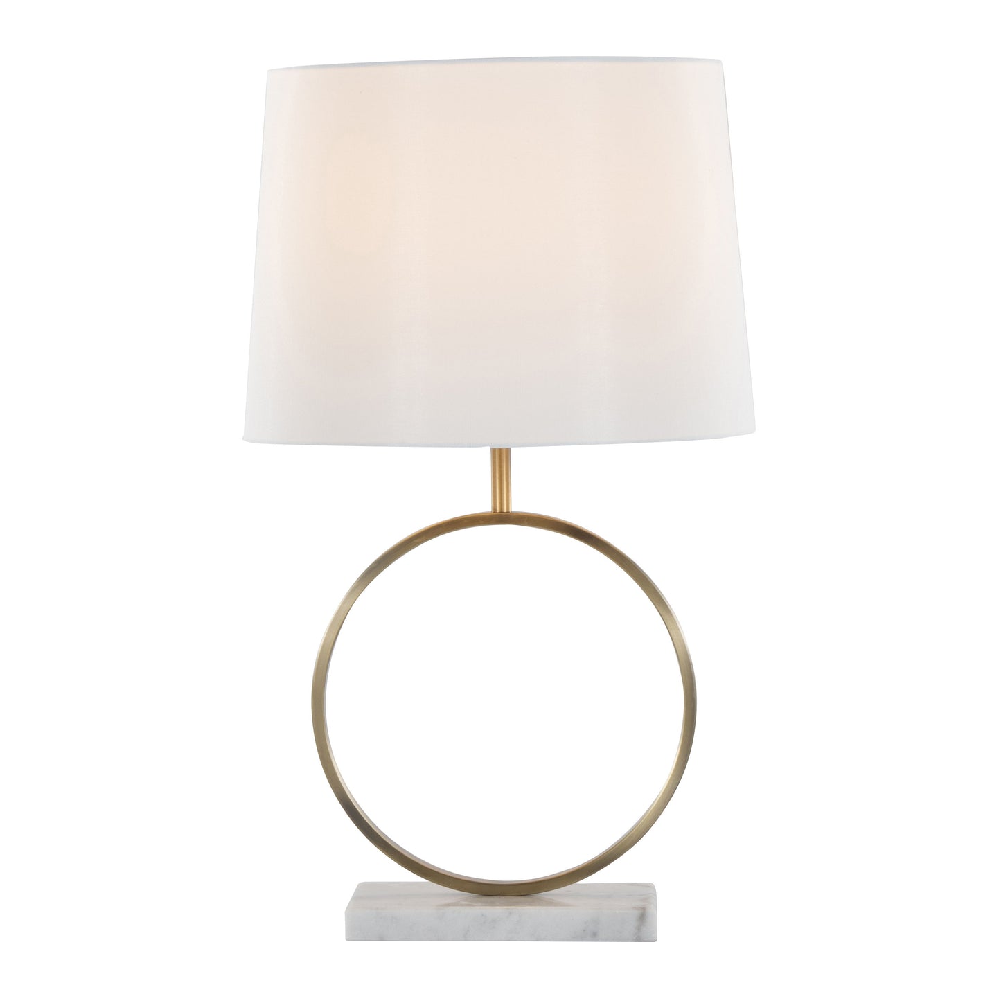 Moon - Contemporary Table Lamp - White / Gold