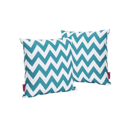 Marisol Chevron - Square Pillow - Teal