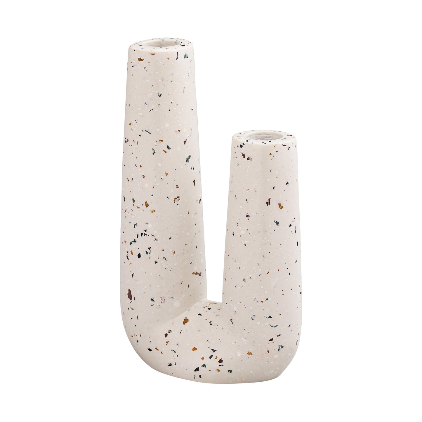 Terrazzo - Novelty Tube Vase - Beige