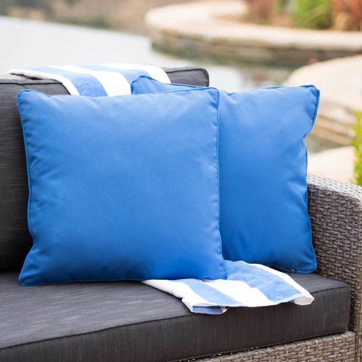 Coronado - Square Pillow - Blue