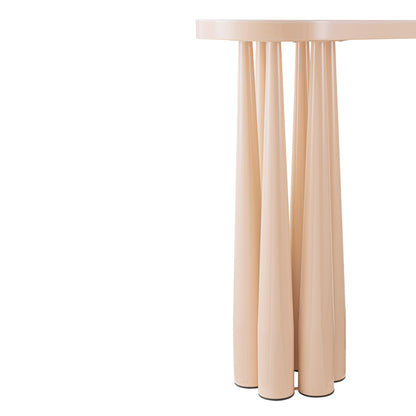 Titan - Glossy Console Table - Peach Rose