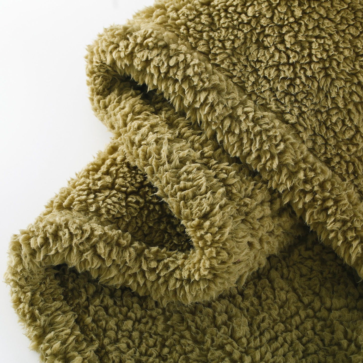 Oversided Sherpa Throw, 60" X 72" Olive (Set of 2)