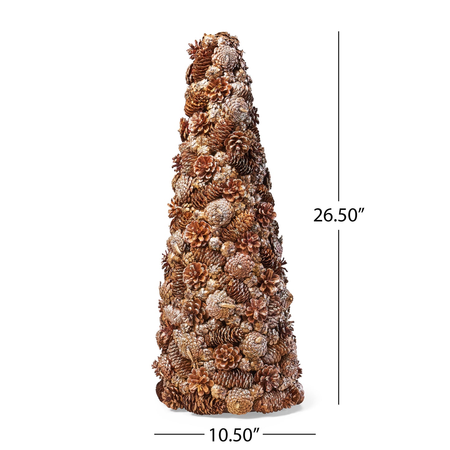 Pine Cone Table Top Tree - Champagne