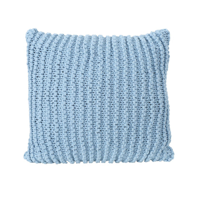 Knited Pillow - Blue