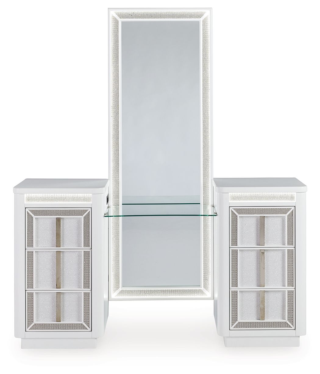 Chalanna - White - Vanity With Mirror