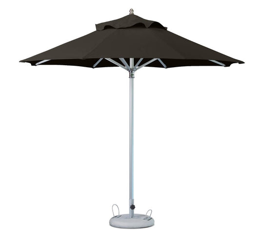 Polyester Round, Market Patio Umbrella - Black