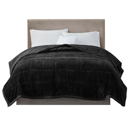 Reversible Heiq Smart Temperature Down Alternative Blanket - Black