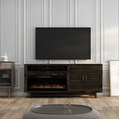 Avondale - Electric Fireplace TV Console, For TVs Up To 95" - Charcoal Brown