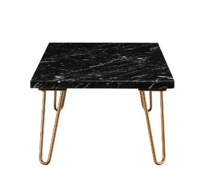 Telestis - Coffee Table - Black Marble & Gold