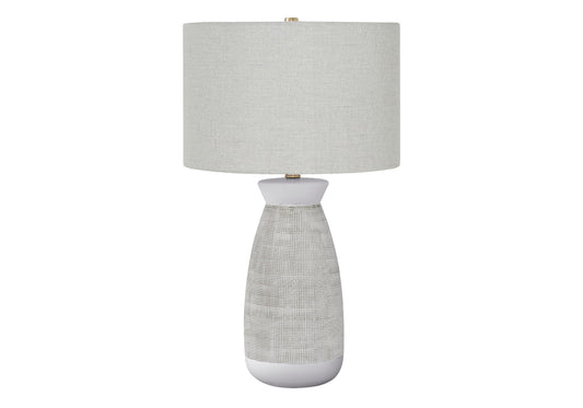 Lighting, Table Lamp, Ceramic, Contemporary - Gray