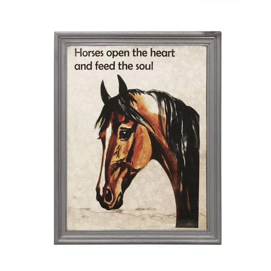 Horse Wll Decor - Brown