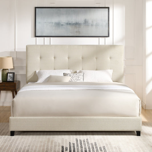 Tufted Upholstered Platform Bed