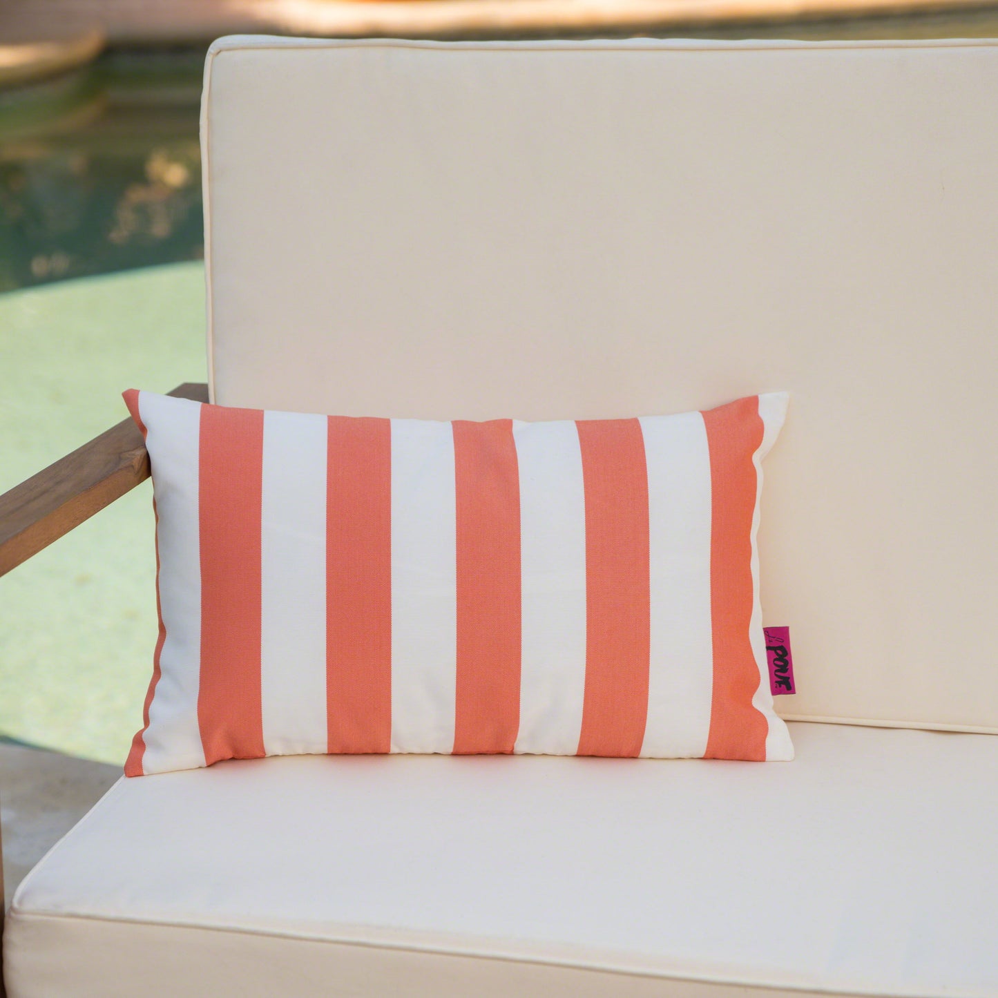 Coronado Stripe Rectangular Pillow - Orange